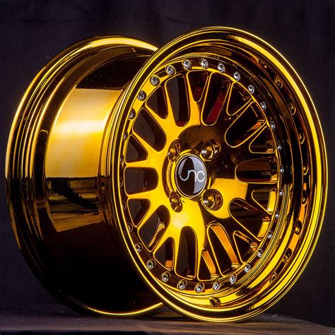 Jnc001 Gold Chrome Jnc Wheels Custom Wheels Collection