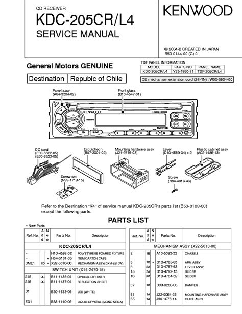Having a chrysler radio wiring diagram makes installing a car radio easy. Kenwood Kdc-138 Wiring Diagram