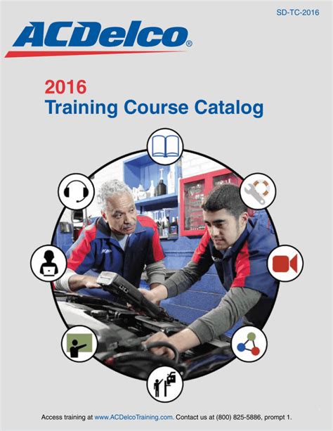 2016 Acdelco Training Course Catalog