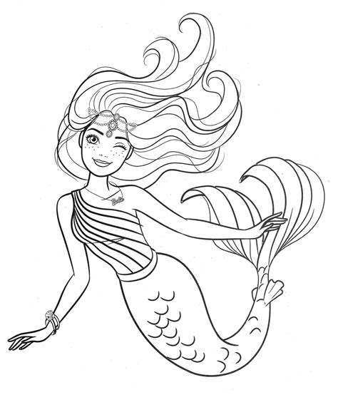 Elsa Mermaid Coloring Coloring Pages