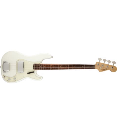 Fender American Vintage 63 Precision Bass Guitar In Olympic White Fender American Vintage