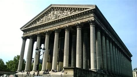 The Neoclassical Madeleine Church In Paris Rarchitecture