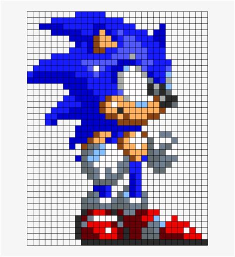 Classic Sonic Perler Bead Pattern Bead Sprite Sonic 3 Pixel Art