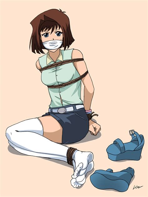 Rule 34 Anzu Mazaki Bondage No Shoes Stockings Tea Gardner Thighhighs