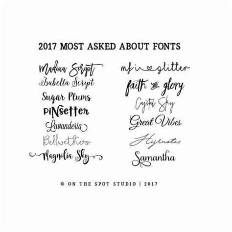 You can use these fonts to create custom styles. Most popular script fonts | Popular script fonts ...