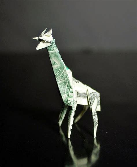 Origami Giraffe Dollar Bill Art And Craft Kids