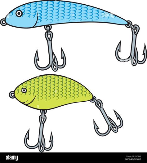 Fishing Bait Wobbler Collection Vector Illustration Stock Vector Image