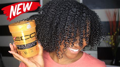 Wondering what hairstyles you can create with gel (without ending up with dreaded ramen noodle hair)? New Eco Styler Gold Gel With Olive Oil, Shea Butter, Black Castor & Flaxseed Video - Black ...