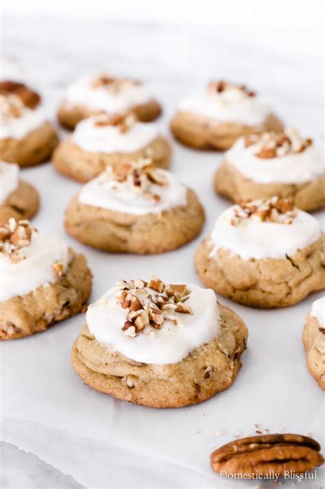These Maple Pecan Cookies Are A Chewy Maple Cookie Filled With Chopped
