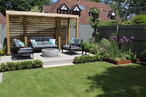 At The Back Of The Garden A Raised Terrace Was Built Using Millboard