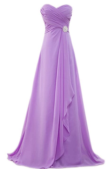 Prettydresses Womens Long Purple Prom Party Dresses Bridesmaid Dresses