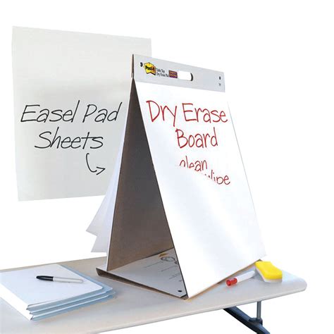 Post It Super Sticky Table Top Easel Paddry Erase Board 563 D3