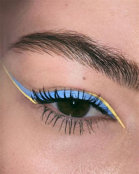 polina vazhenina makeup on instagram “💎 used smetics concrete blue white yellow