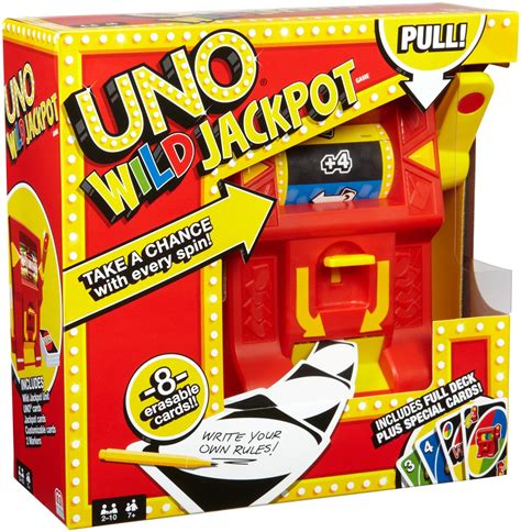 Cartas del juego de mesa dos. Uno Wild Jackpot - Mattel DNG26 - 1001Juguetes
