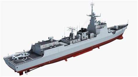 Chinese Navy Type 052d Destroyer 172 3d Modell 239 Max Fbx Free3d