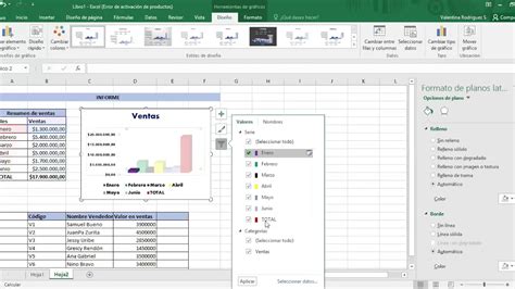 Manejando Herramientas De Excel 2016 Creación De Gráficos Y Formato
