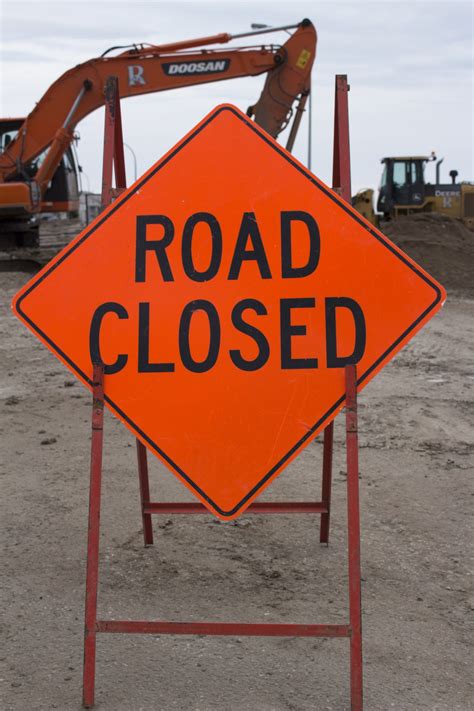 Road Sign Road Closed Free Stock Photo - Public Domain Pictures