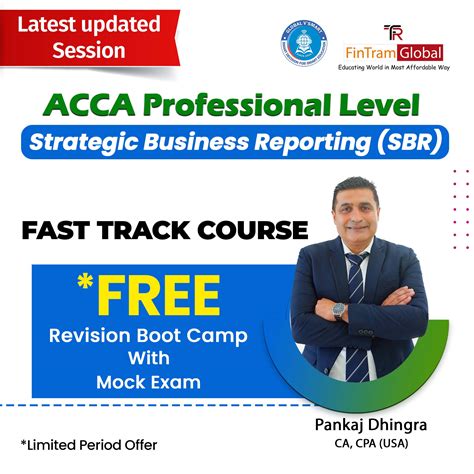 Acca Professional Strategic Business Reporting Sbr Fast Track