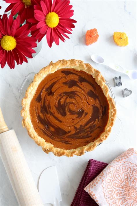 Pumpkin Chocolate Swirl Pie Pretty Pie Crust Food Processor Recipes