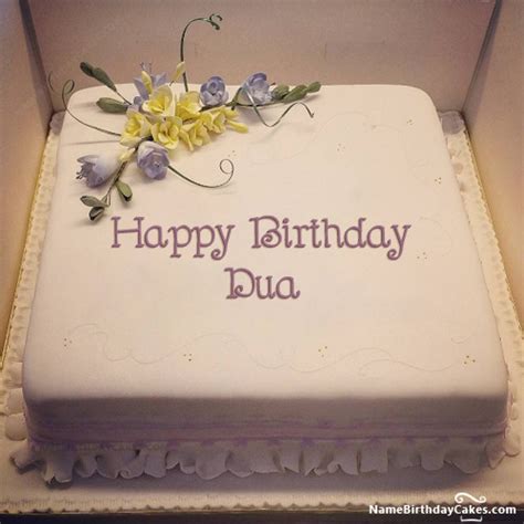 Happy Birthday Dua Cakes Cards Wishes