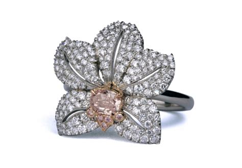 Jewel Of The Week An Exquisite Pink Diamond Orchid Ring Pricescope