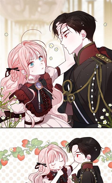 Two Anime Characters One Is Kissing The Other Has Pink Hair And Black