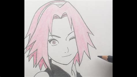 How To Draw Sakura In Naruto Youtube