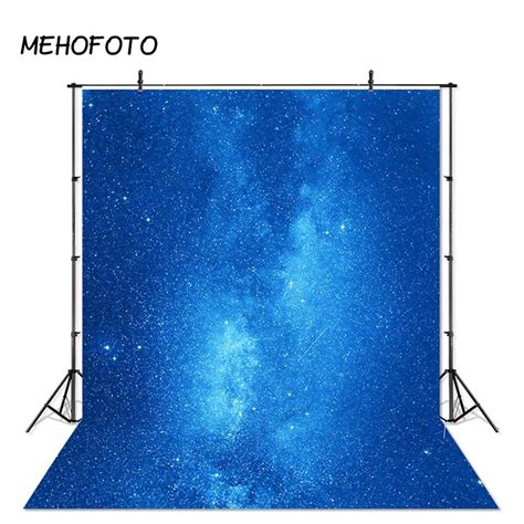 Mehofoto Blue Starry Sky Photography Backdrop Night Space Galaxy