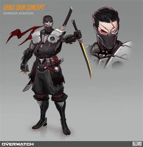 Genji Skin Concept By Alekseybayura Overwatch Hero Concepts Overwatch Fan Art Overwatch Skin