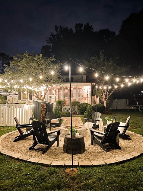 How To Hang Outdoor String Lights Anywhere In A Backyard Design It