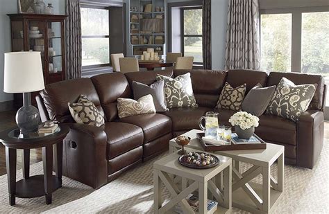 Motion Sectional Brown Couch Living Room Brown Living Room Decor