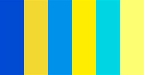 Retro Blue And Yellow Color Scheme Blue