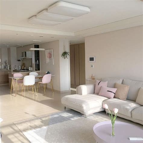 ©𝐜𝐡𝐞𝐫𝐫𝐲𝐱𝐝𝐫𝐞𝐚𝐦𝐬🍒☁️ Korean Apartment Interior Living Room Korean Style