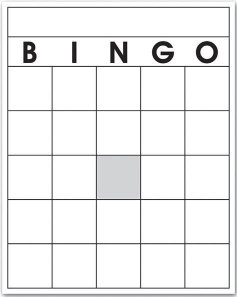 Blank Bingo Cards Top Notch Teacher Products