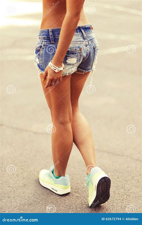 Tanned Woman Legs Close Up Stock Photo Image Of Sport