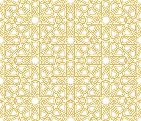 47746844 Islamic Star Pattern Golden Lines With White Background Stock