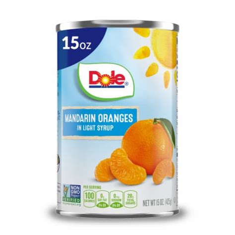 Dole® Canned Mandarin Oranges Fruit In Light Syrup 15 Oz Qfc