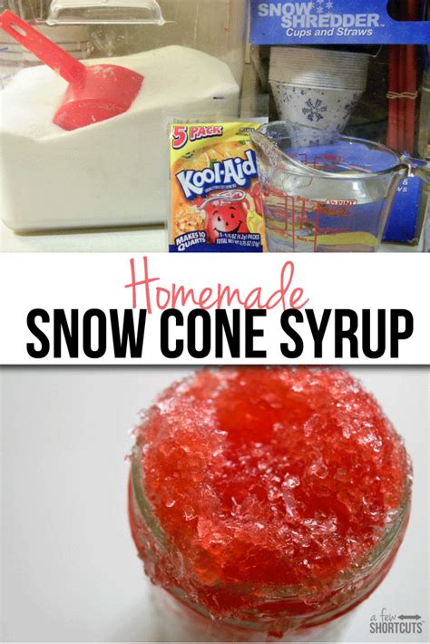 Snow Cone Syrup Recipe A Few Shortcuts
