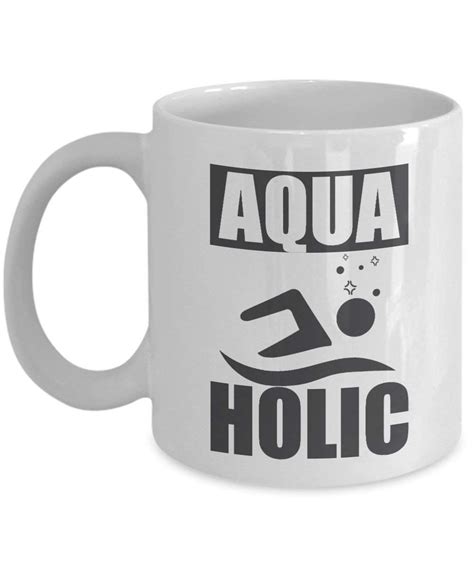 Aquaholic Graphic Coffee And Tea T Mug Merchandise And Accessories