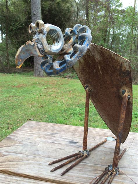 Big Nut Vulture Rusty Relics Metal Art Scrap Metal Art Welding Art