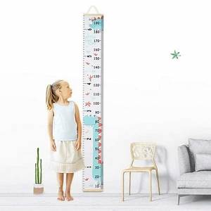 Smlper Growth Chart For Kids Roll Up Height Chart For Boys Girls Wood