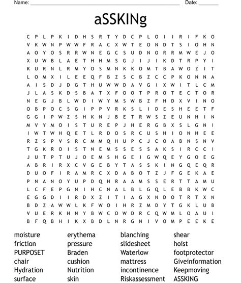 Assking Word Search Wordmint