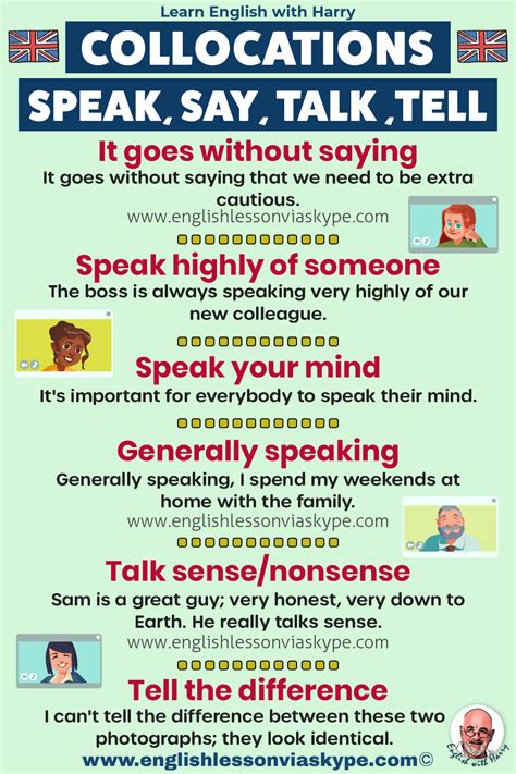 Collocations With Say Speak Talk And Tell Speak Better English