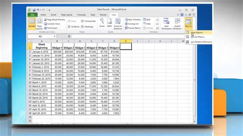 Excel 2010 How To Run A Macro YouTube