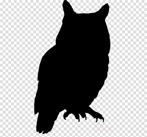 Crmla Silhouette Owl With Glasses Clipart