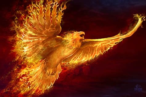 Fire Phoenix Egyptian Fire God King Tut Fantasy Blog Mythical