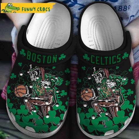 Boston Celtics Ts Crocs Clog Shoes Step Into Style With Funny Crocs