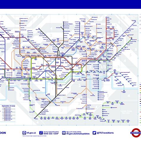 Official Tube Map London Underground Source Download Scientific