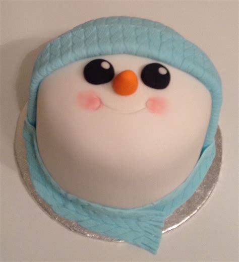Snowman Face Cake By Lesley At The Cake Room Ltd Cake Snowman Faces
