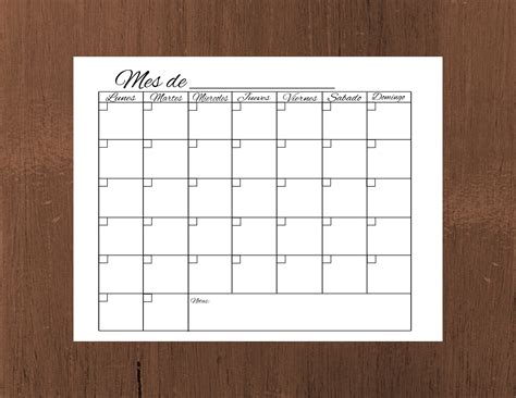 Calendario Mensual En Blanco Para Imprimir IMAGESEE